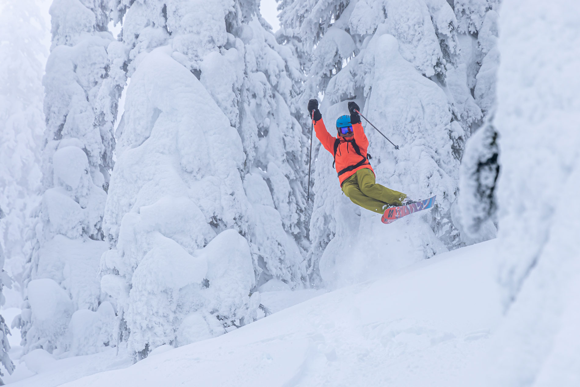 Finding the Fountain of Youth
.
"We were all lined up on the cat track looking over a small section of trees when Grollmus gave us the intel on this run. “Make your way through this small section of trees and then it opens wide up for about 400 yards. I’ll go first and radio back up to EJ once I get in position.”"
.
By: Bob Legasa