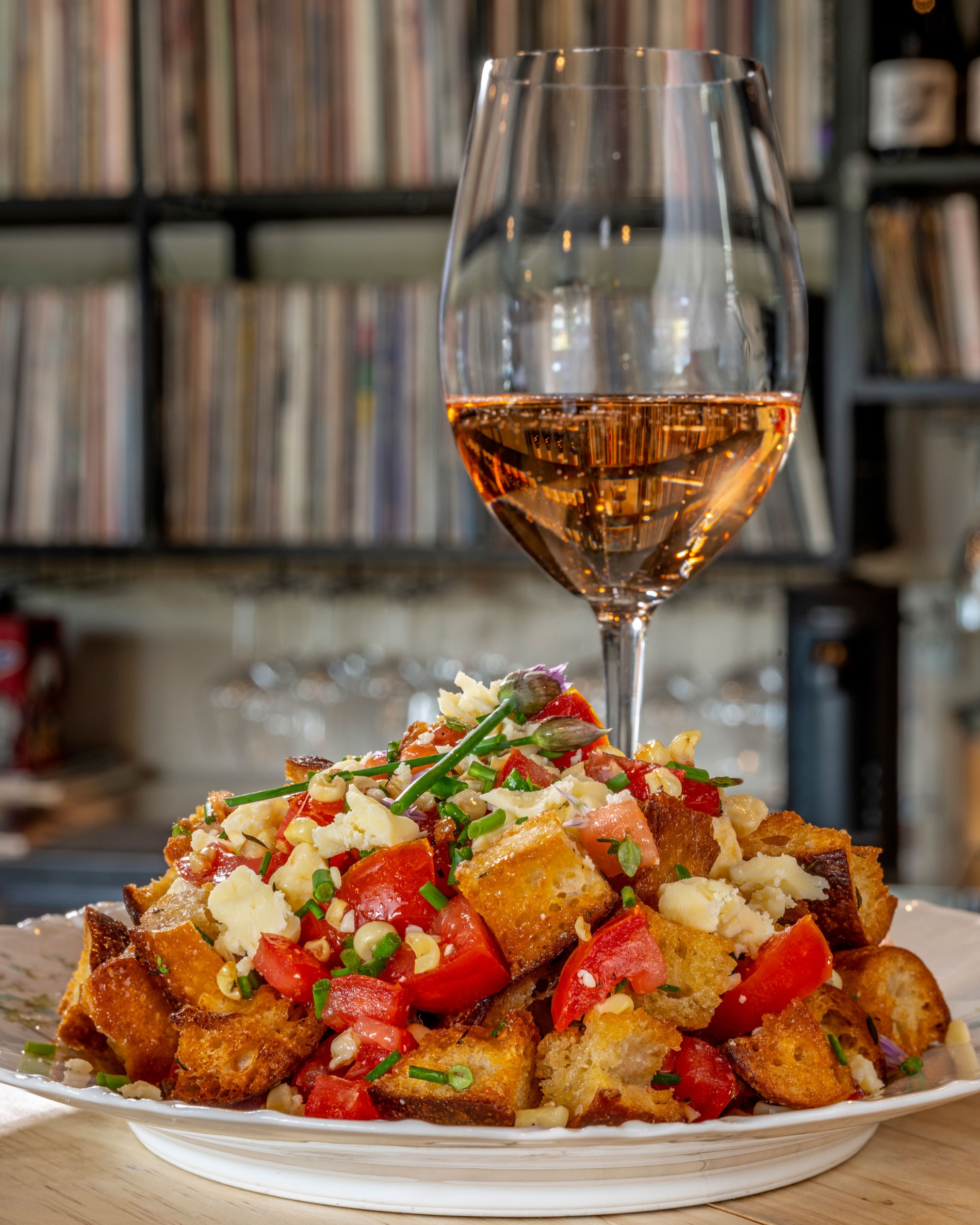 A Play on Panzanella
.
"Krista French has over 30 years experience in the hospitality industry. She’s a certified sommelier with a passion for French and PNW wine and food and loves to travel the world with her husband Robby for inspiration for their wine bar in CDA."
.
Restaurant: Stylus and Vinyl Bar
Photography by: @joelrinerphotography