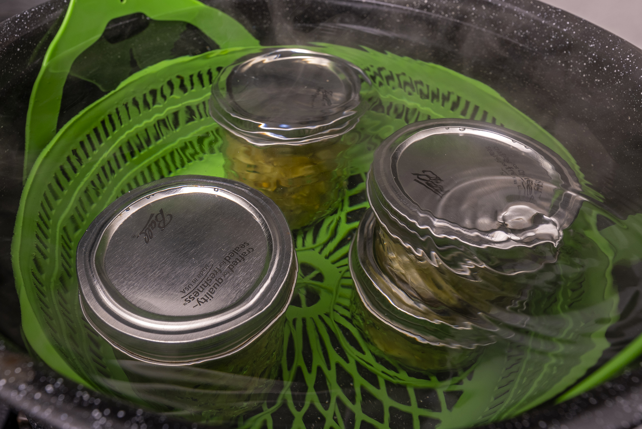 Canning allows you to enjoy your produce through the winter.